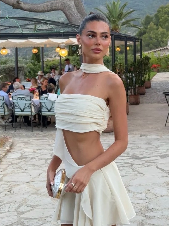 Nwt New!! Amelie Teje Tuli Strapless Cutout Dress - Bridal! — image 2 of 6